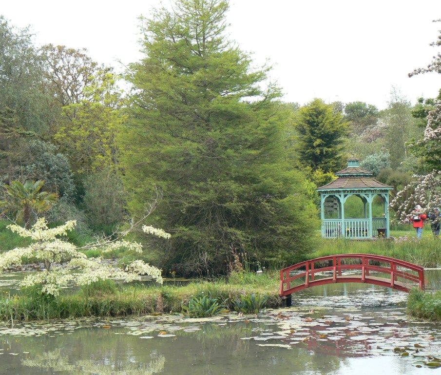 The wedding gazebo at the Water Garden
