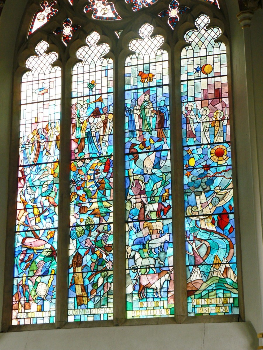 Creation window at Cirencester Agricultural College