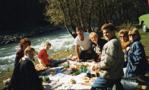 Colleagues and friends in Krasnayapolyana in 1995