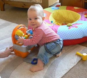 Stanley with his first toolset 1