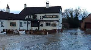 flooding in Gloucestershire 2 ~ the pub