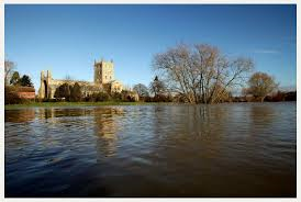 Flooding in Gloucestershire 3 ~ Tewkesbury Abbey
