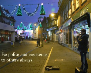 be polite and courteous to others always