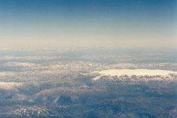 Hardanger glacier seen from plane
