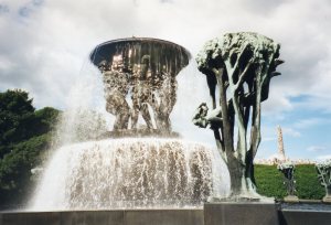 Sculpture by Gustav Vigeland in Oslo park