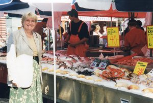Shopping for Salmon in Bergen Market