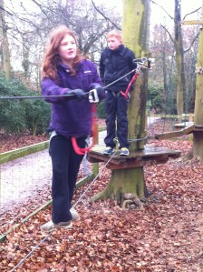 Ben and Rosie set out on a treetop adventure