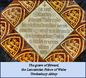 Grave of Edward, the Lancastrian Prince of Wales